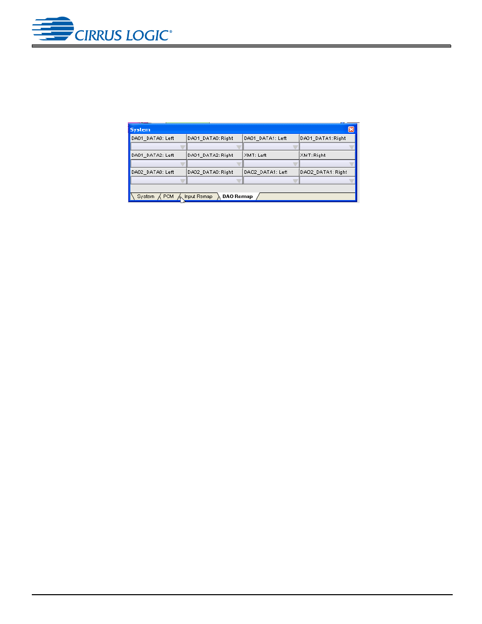 5 headphone output, 6 s/pdif transmitter, 5 headphone output -8 4.2.6 s/pdif transmitter -9 | Figure 4-9. remap tab -8 | Cirrus Logic CDB48500-USB User Manual | Page 30 / 47
