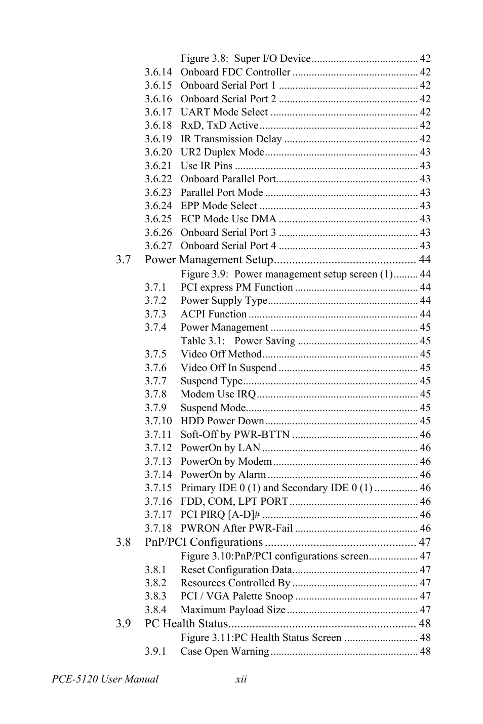 Advantech PCE-5120 User Manual | Page 12 / 122