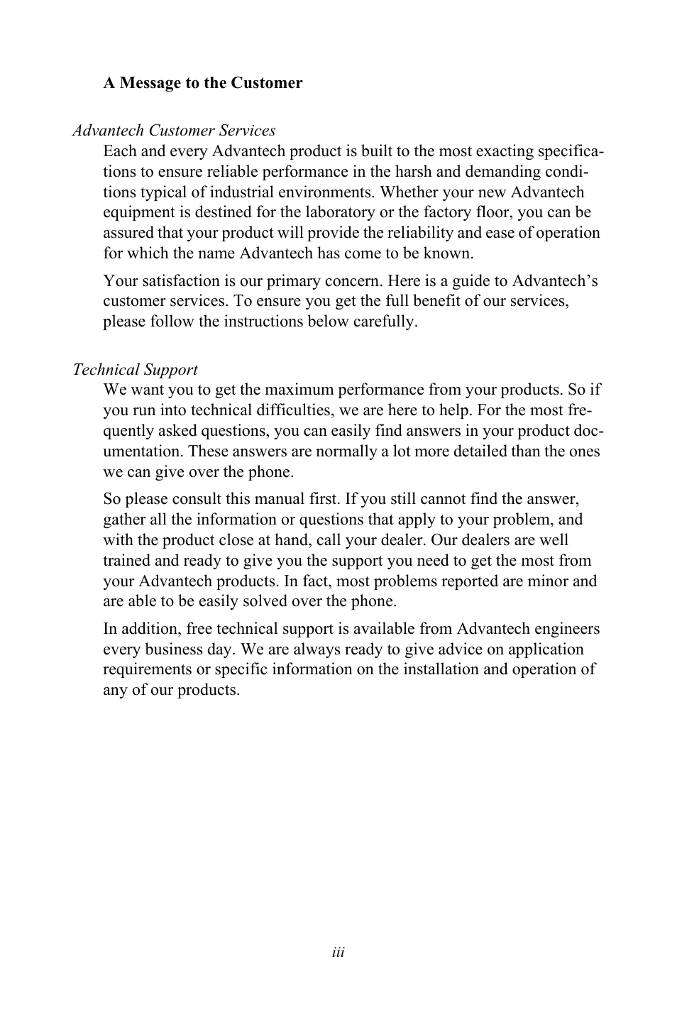 Advantech PCE-5120 User Manual | Page 3 / 122