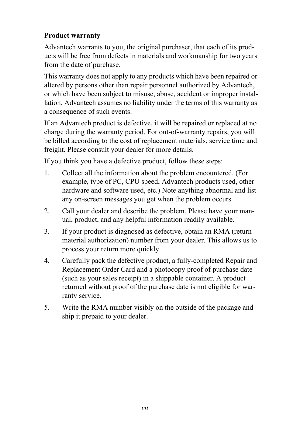 Advantech PCE-5120 User Manual | Page 7 / 122