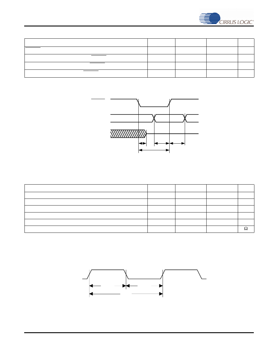 6 switching characteristics- reset, 7 switching characteristics - xti, Figure 1. reset timing figure 2. xti timing | Confidenti a l dra ft d elphi | Cirrus Logic CS48AU2B User Manual | Page 12 / 26