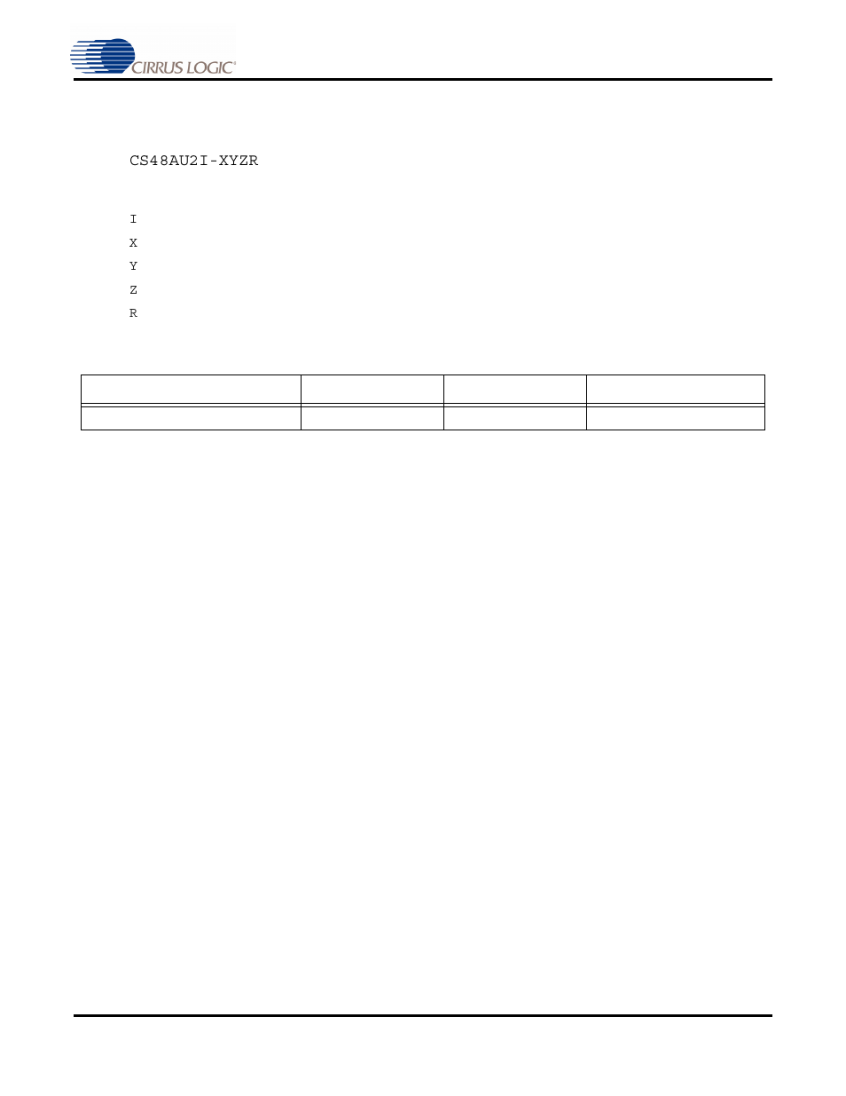 Ordering information, Table 3. ordering information, Confidenti a l dra ft delp hi | Cirrus Logic CS48AU2B User Manual | Page 21 / 26