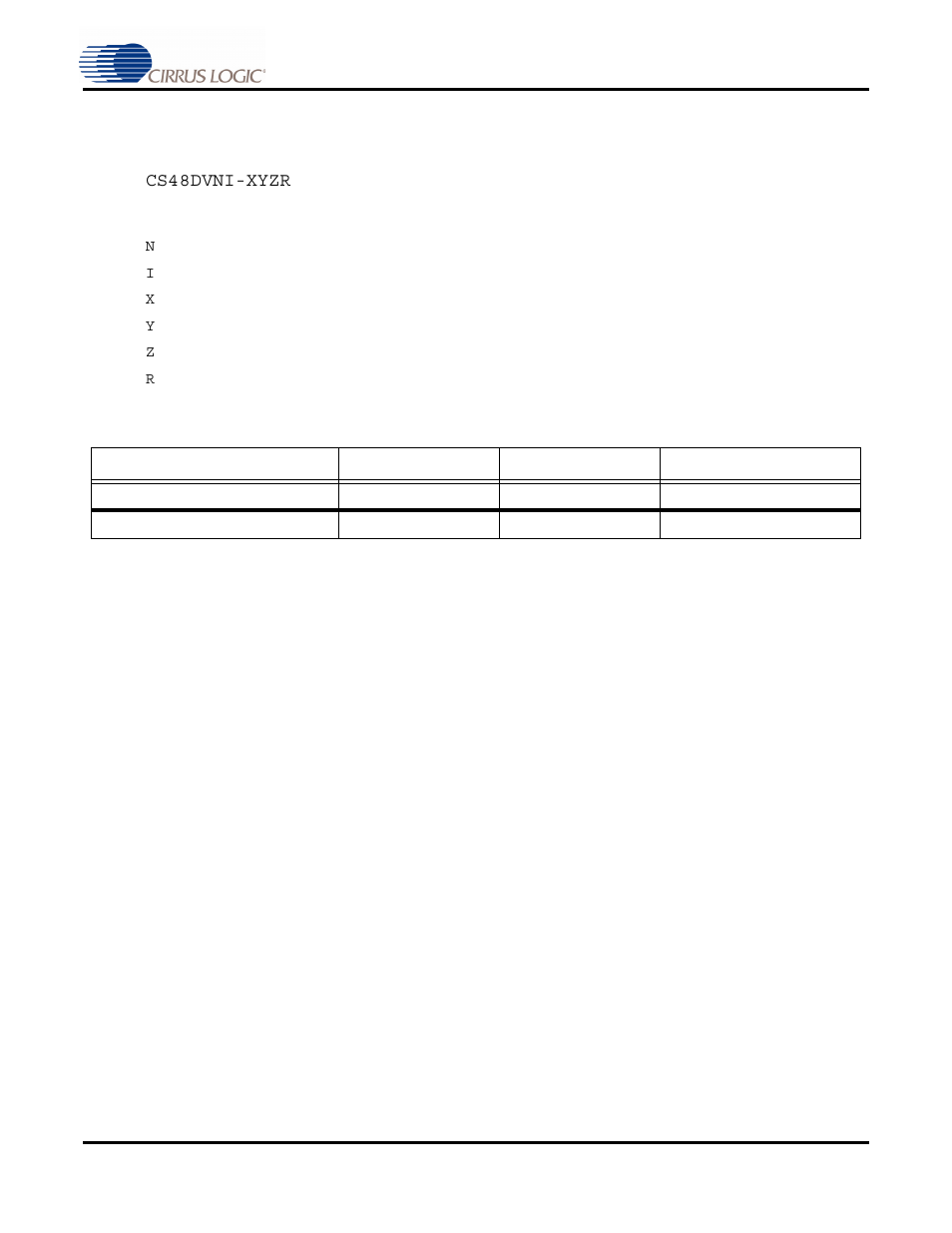 Ordering information, Table 3. ordering information, Confidenti a l dra ft delp hi | Cirrus Logic CS48DV2B User Manual | Page 21 / 26