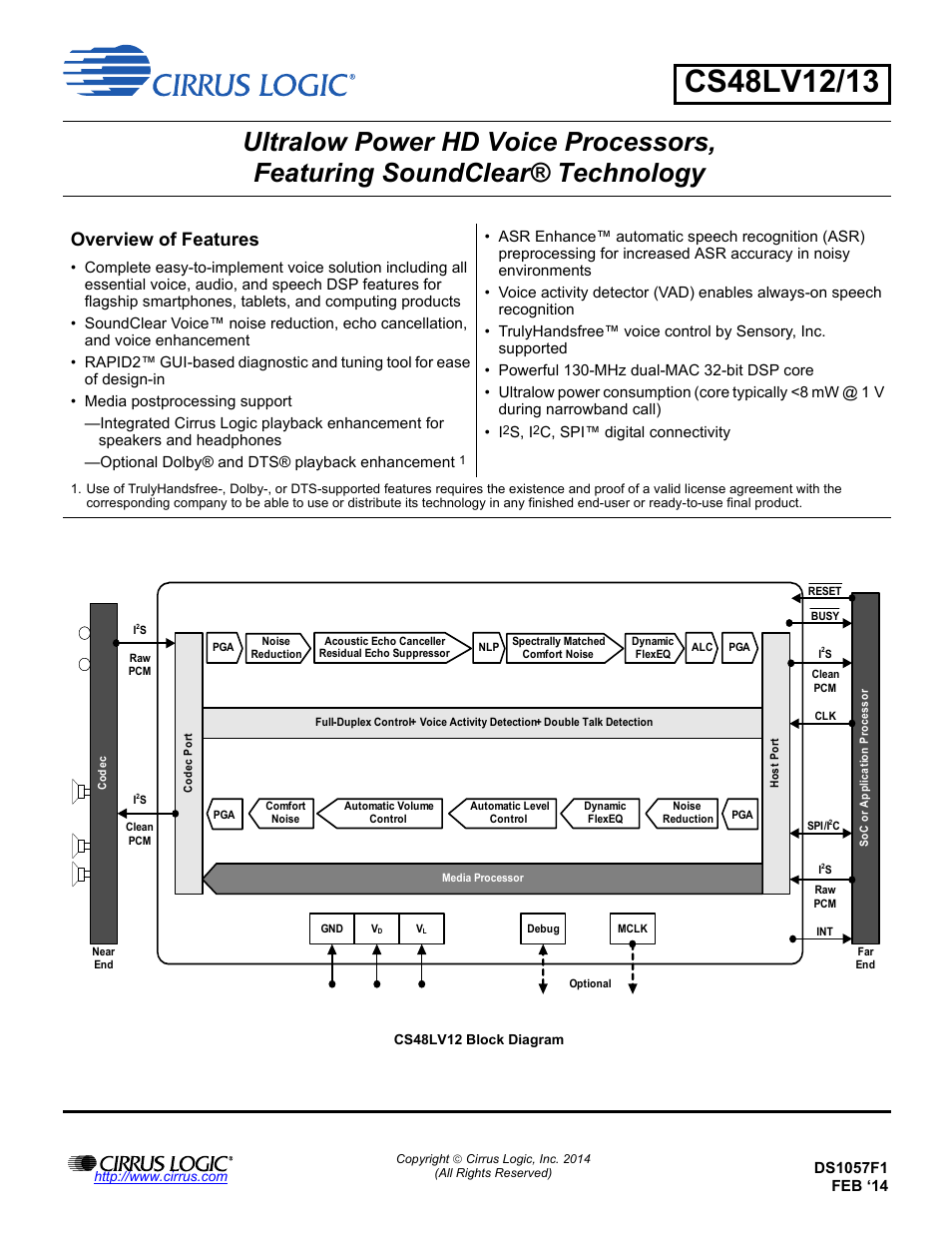 Cirrus Logic CS48LV13 User Manual | 26 pages