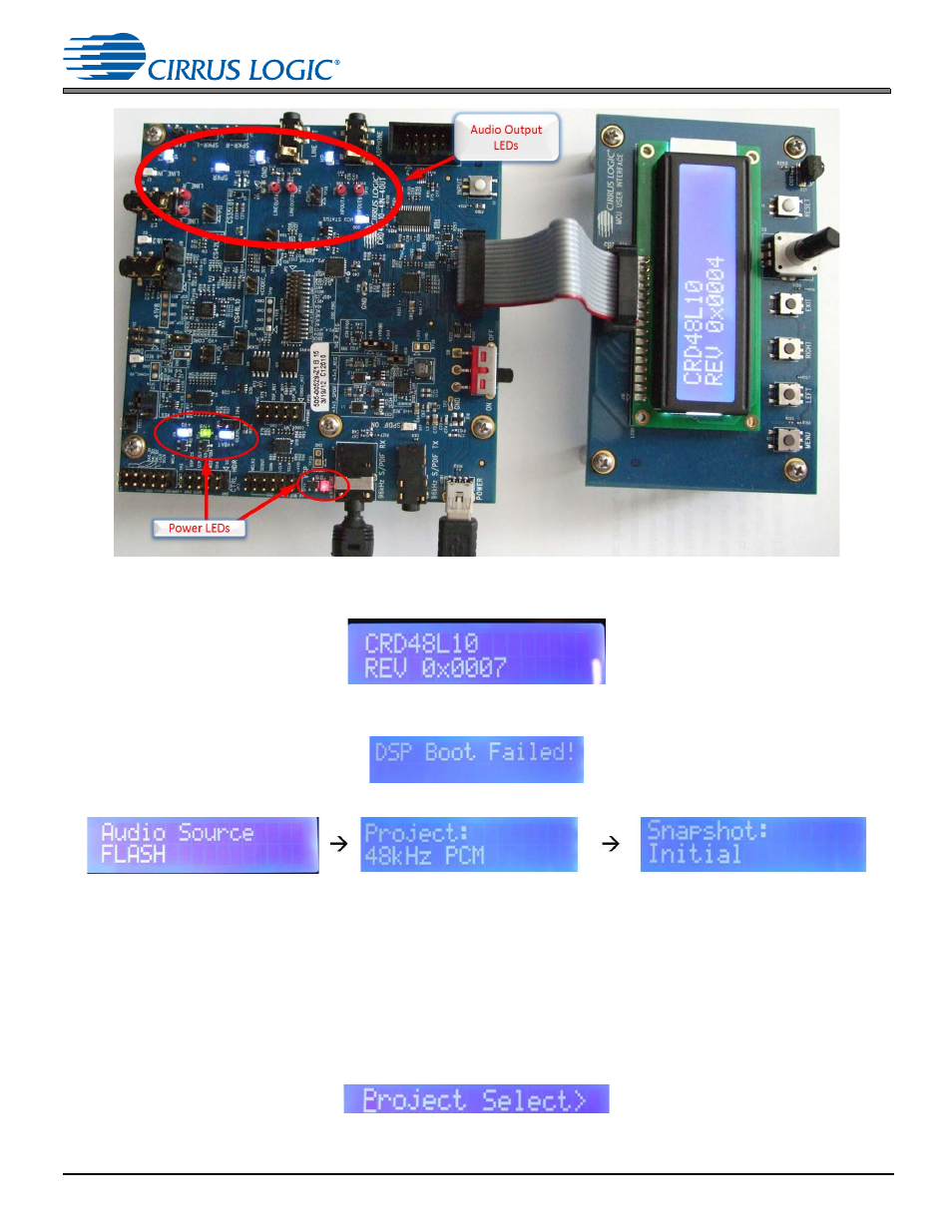 2 project menu, 2 project menu -8 | Cirrus Logic CRD48L10 User Manual | Page 22 / 44