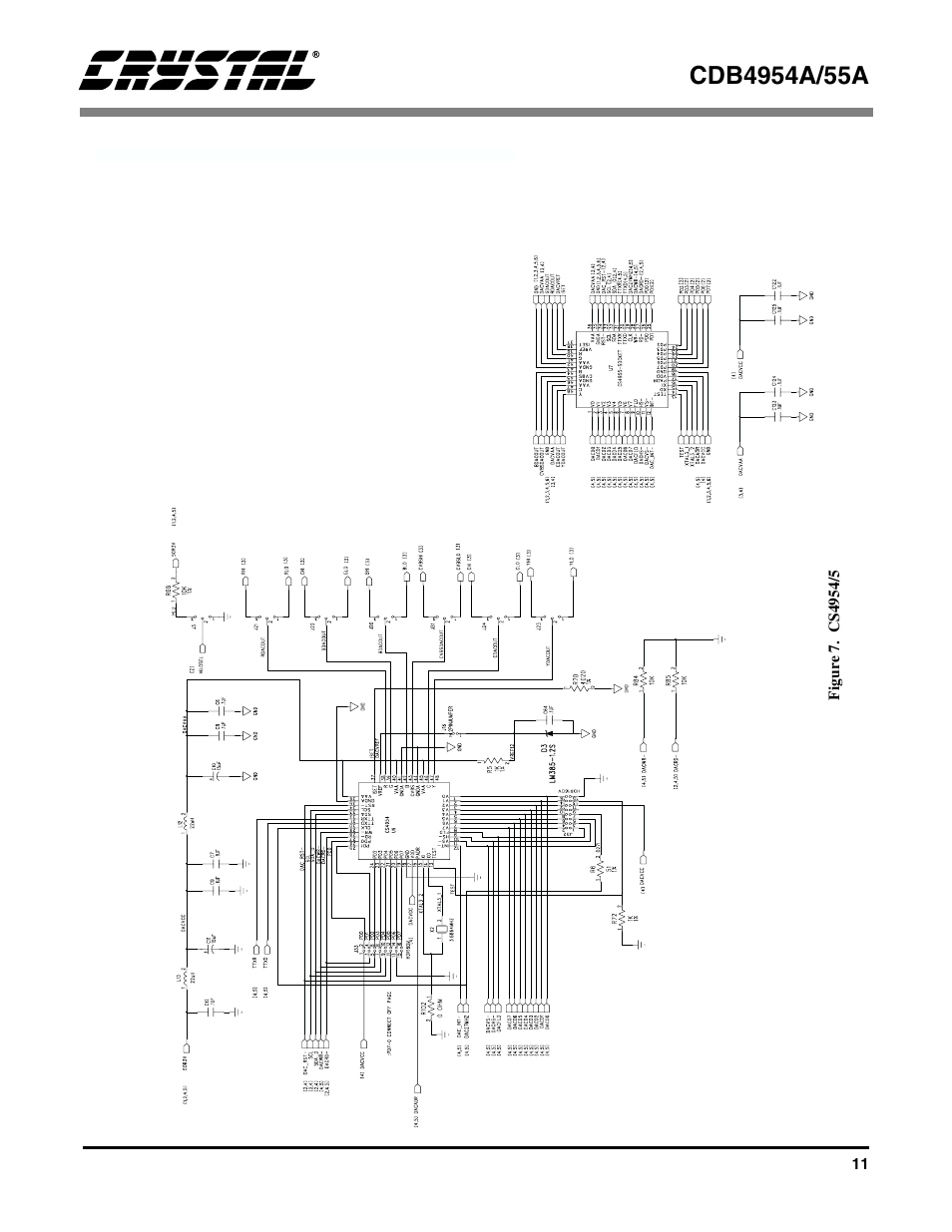 Figure 7. cs4954/5, Figure 7 | Cirrus Logic CDB4955A User Manual | Page 11 / 20