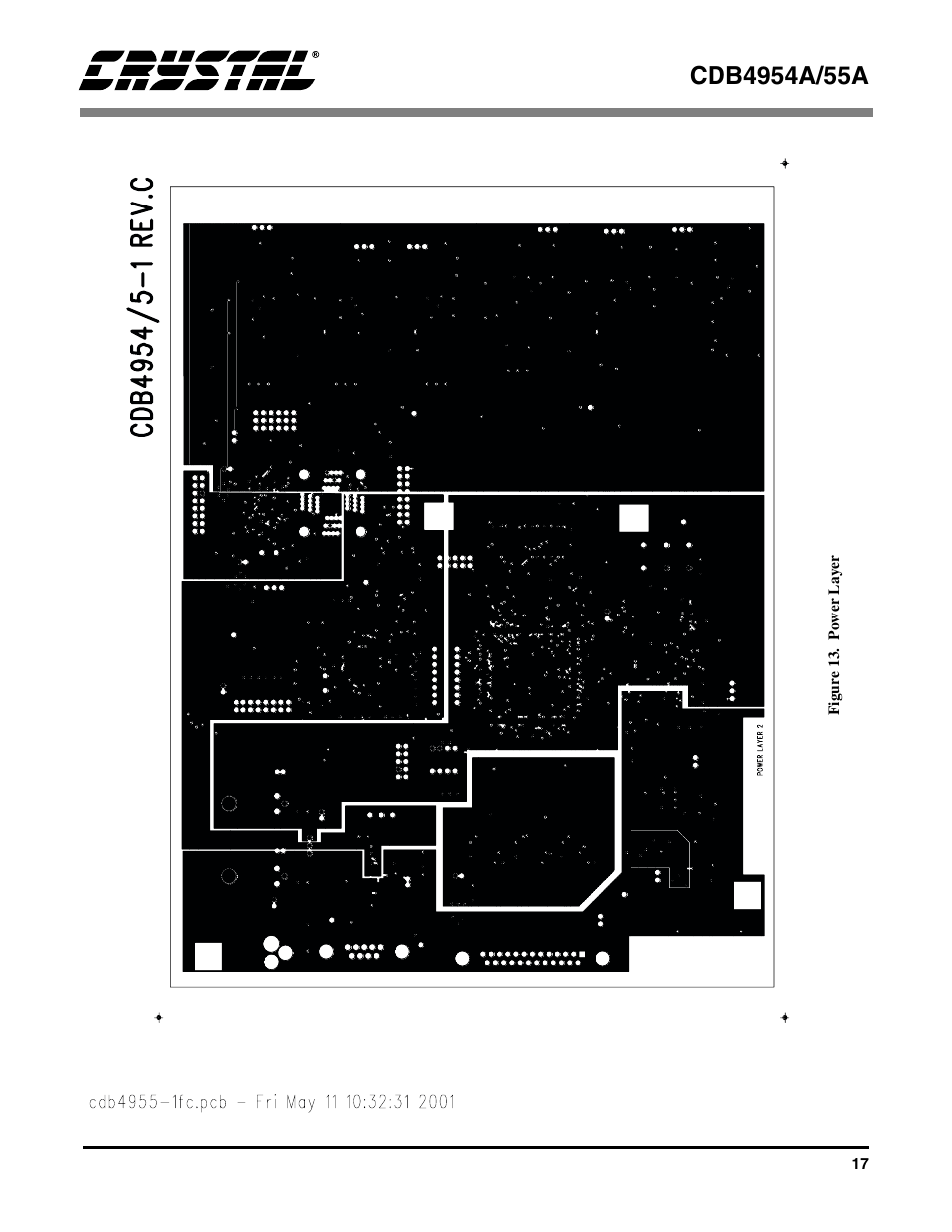 Figure 13. power layer | Cirrus Logic CDB4955A User Manual | Page 17 / 20
