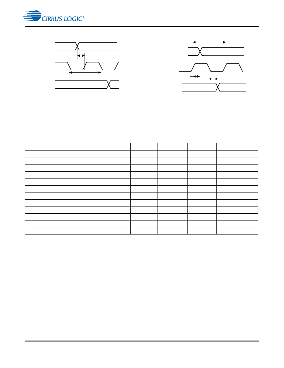 18 switching characteristics - sdram interface, Figure 14. digital audio output timing, slave mode, 18 switching characteristics — sdram interface | Cirrus Logic CS4953xx User Manual | Page 25 / 37