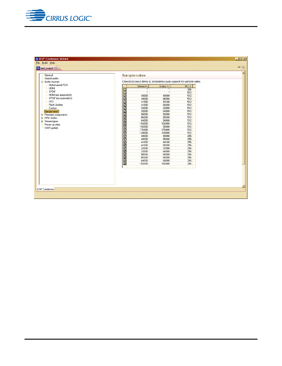 4 sample rates page | Cirrus Logic CS4970x4 User Manual | Page 117 / 162