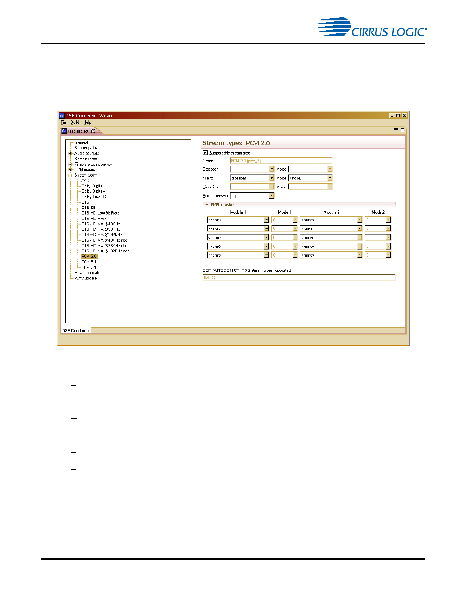 7 stream types page | Cirrus Logic CS4970x4 User Manual | Page 120 / 162