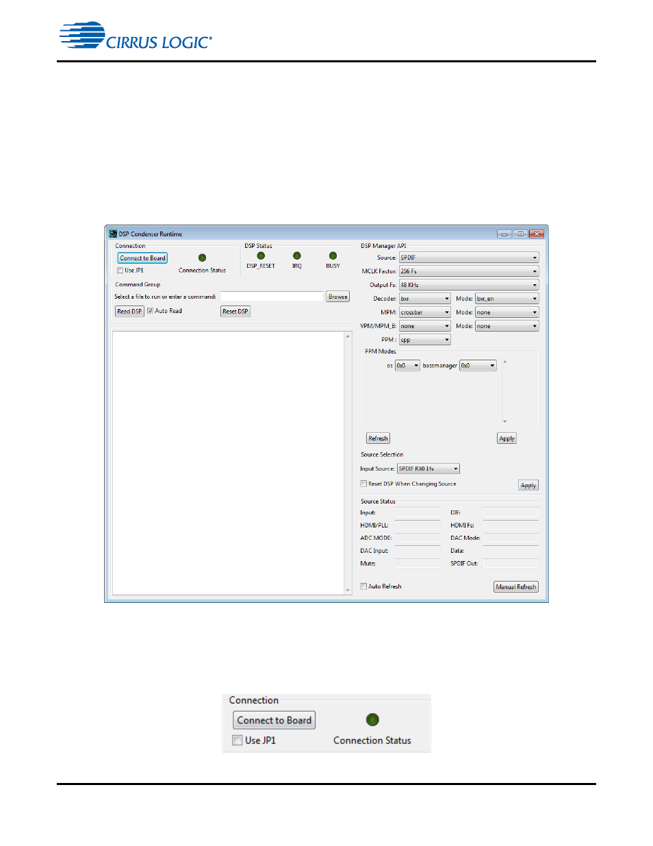 2 runtime gui current project, 1 connection group, 2 standard launch -4 | 1 connection group -4, Figure 9-8. connection group -4 | Cirrus Logic CS4970x4 User Manual | Page 142 / 162