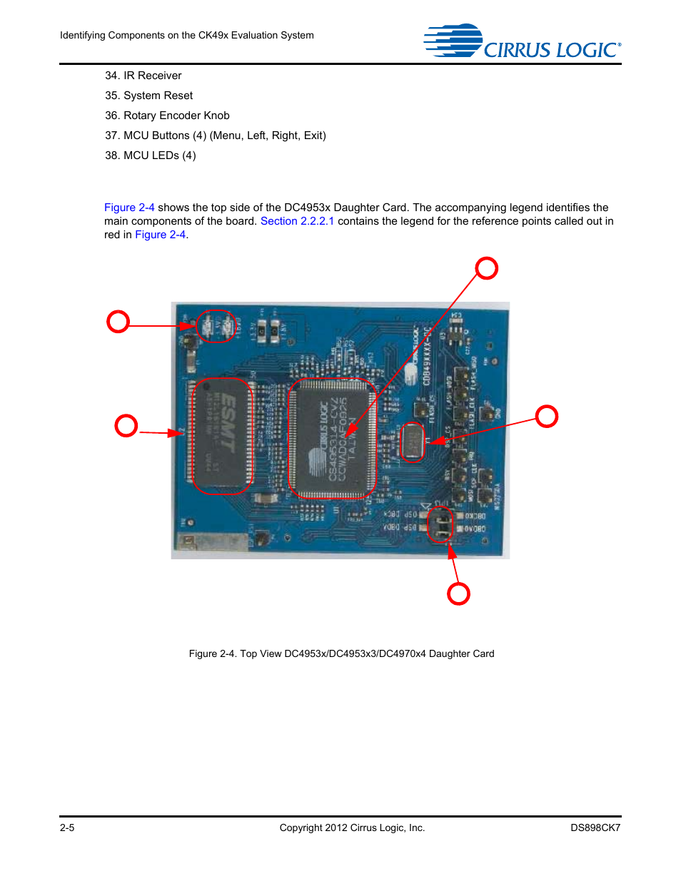 2 dc4953x daughter card, 2 dc4953x daughter card -5 | Cirrus Logic CK4970x4 User Manual | Page 26 / 63