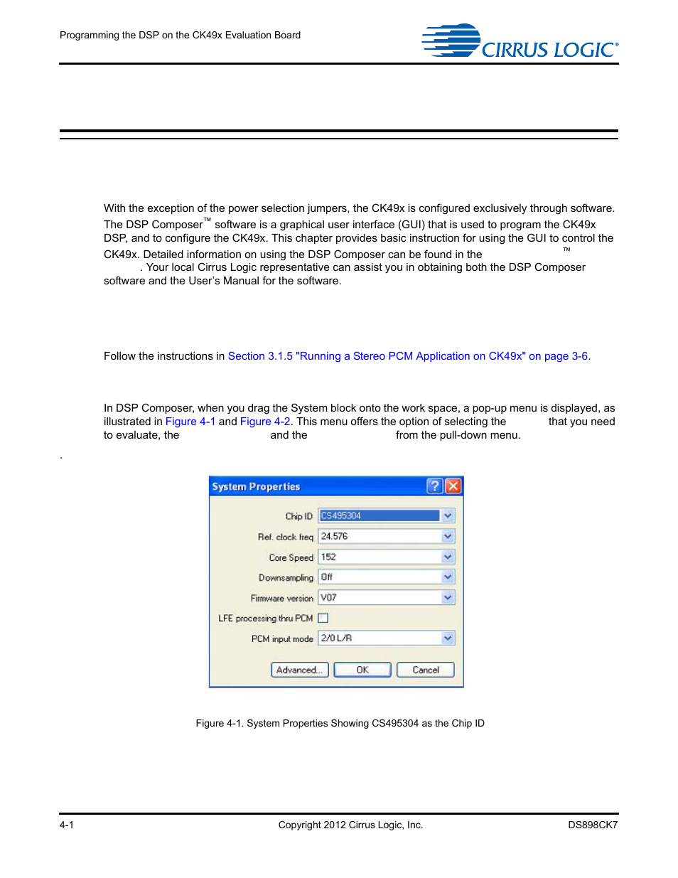 1 introduction, 1 system block, 1 system block -1 | Cirrus Logic CK4970x4 User Manual | Page 35 / 63