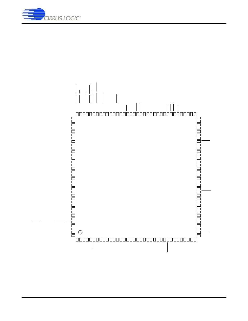 5 144-pin lqfp pin assigments, 5 144-pin lqfp pin assigments -15, Figure 9-11. 144-pin lqfp pin layout -15 | Cs4953xx, 144 lqfp | Cirrus Logic CS4953xx User Manual | Page 103 / 118
