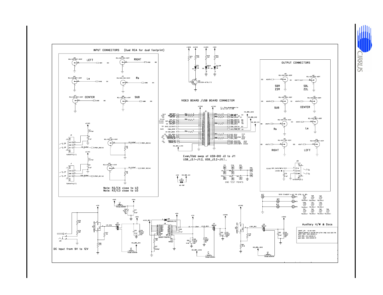 Figure 5-8. connectors and power -13 | Cirrus Logic CRD49530-USB User Manual | Page 46 / 50