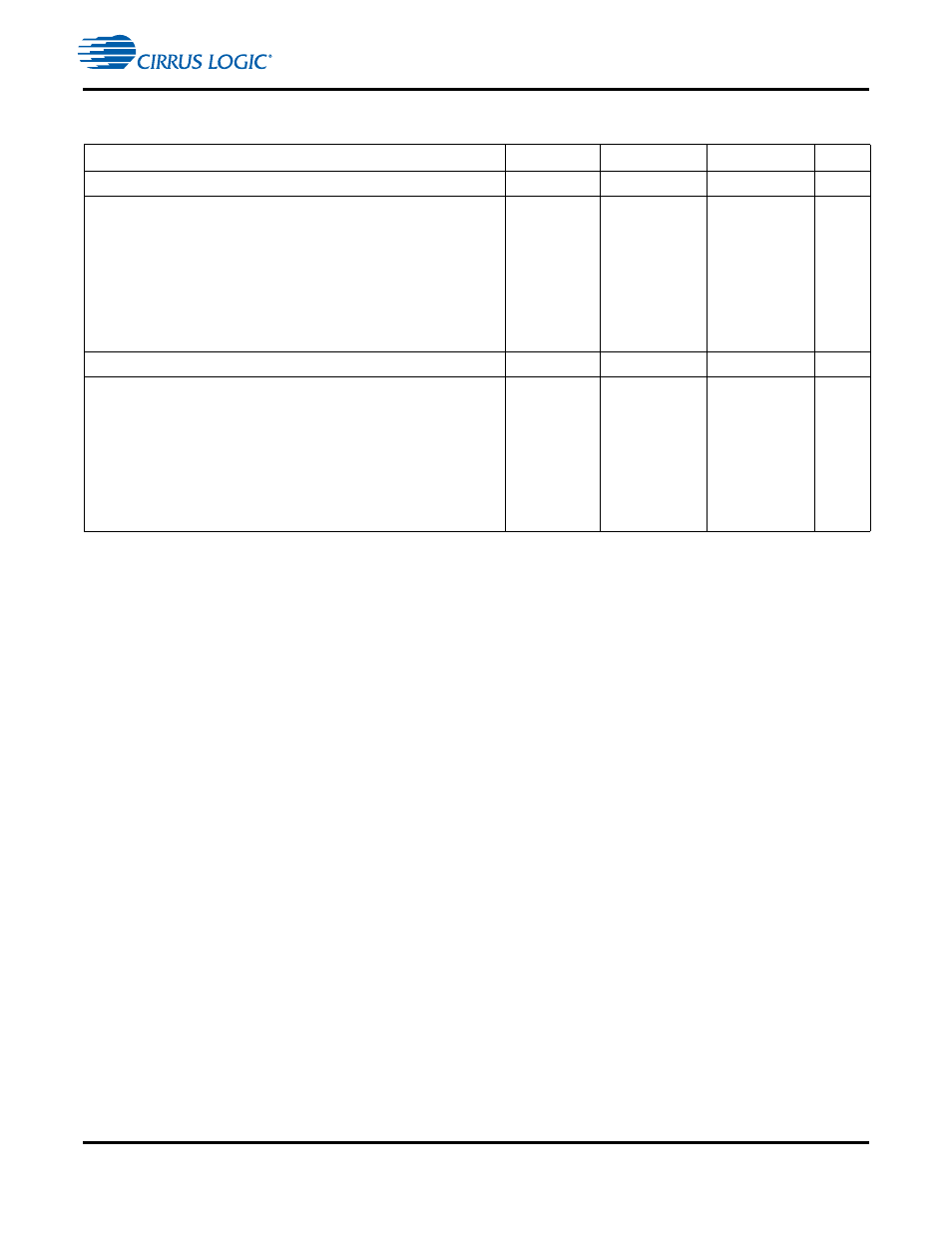 8 switching characteristics — internal clock | Cirrus Logic CS4970x4 User Manual | Page 12 / 31