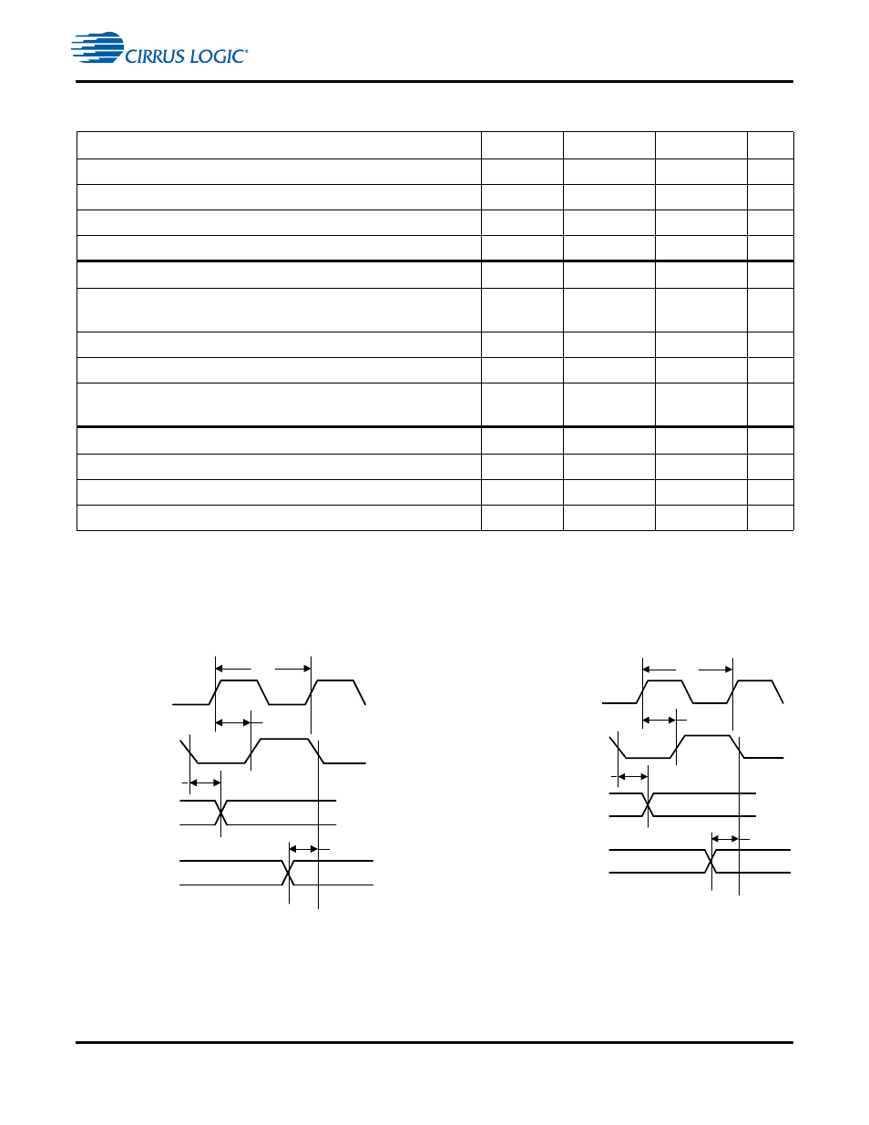 16 switching characteristics, Digital audio output port | Cirrus Logic CS4970x4 User Manual | Page 22 / 31