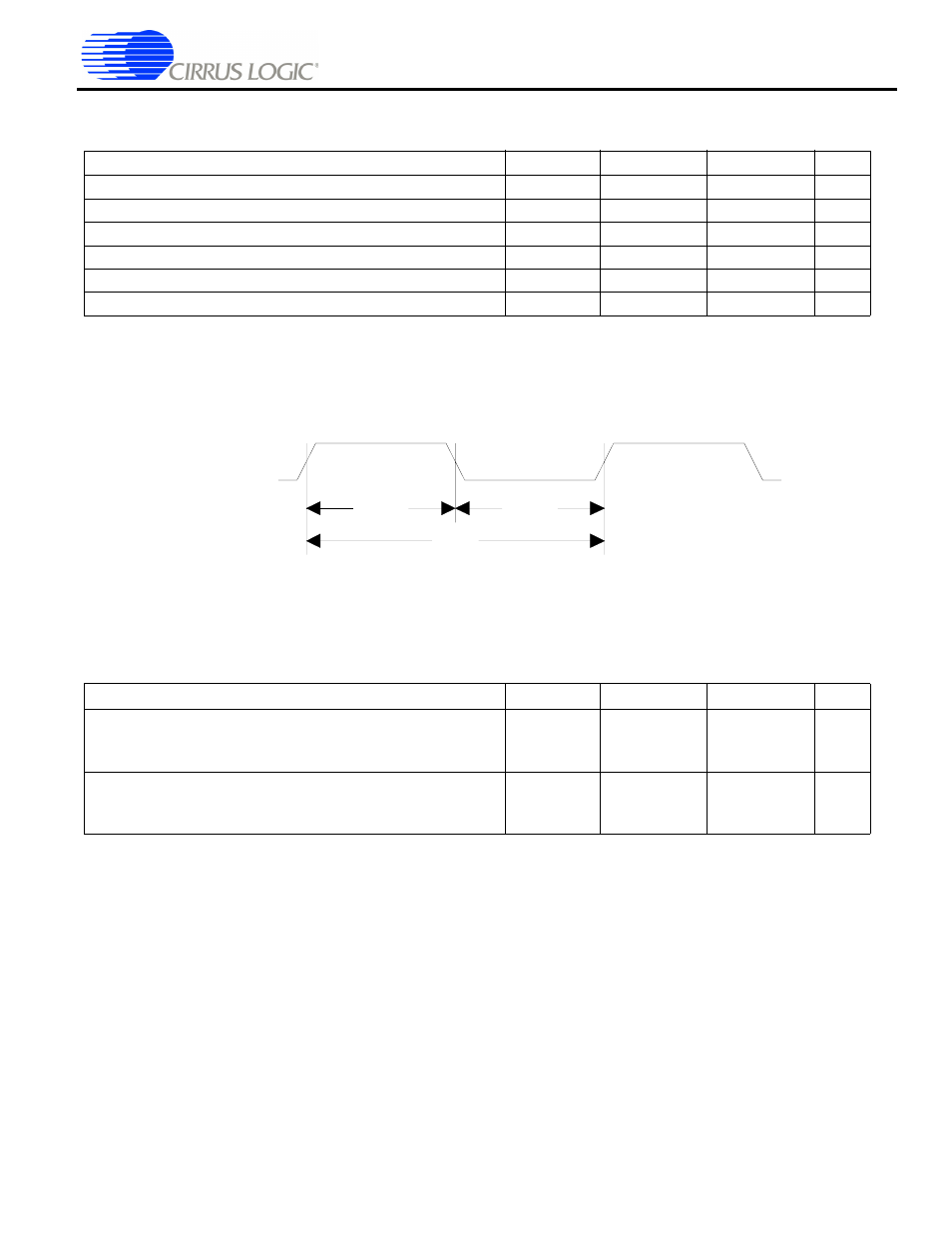 7 switching characteristics - xti, 8 switching characteristics - internal clock, 7 switching characteristics — xti | 8 switching characteristics — internal clock, Figure 2. xti timing | Cirrus Logic CS49DV8C User Manual | Page 13 / 30