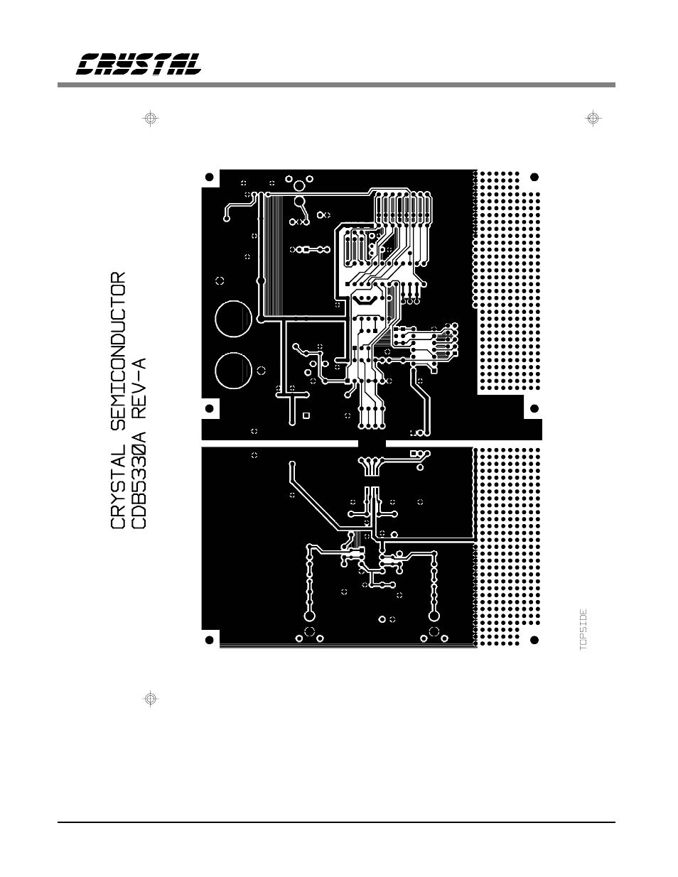 Figure 8. cdb5330a/31a component side (top) | Cirrus Logic CDB5331A User Manual | Page 12 / 14