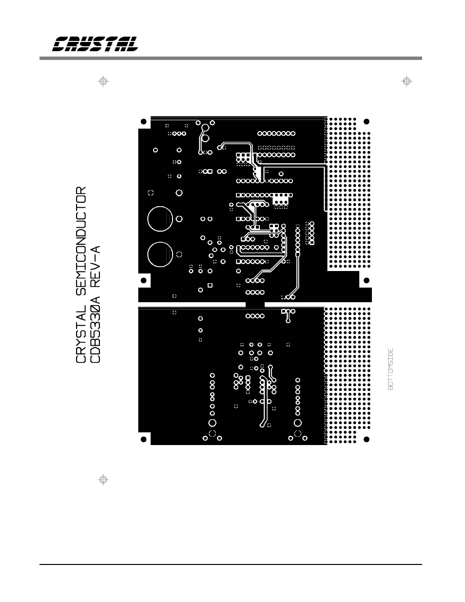 Figure 9. cdb5330a/31a solder side (bottom) | Cirrus Logic CDB5331A User Manual | Page 13 / 14