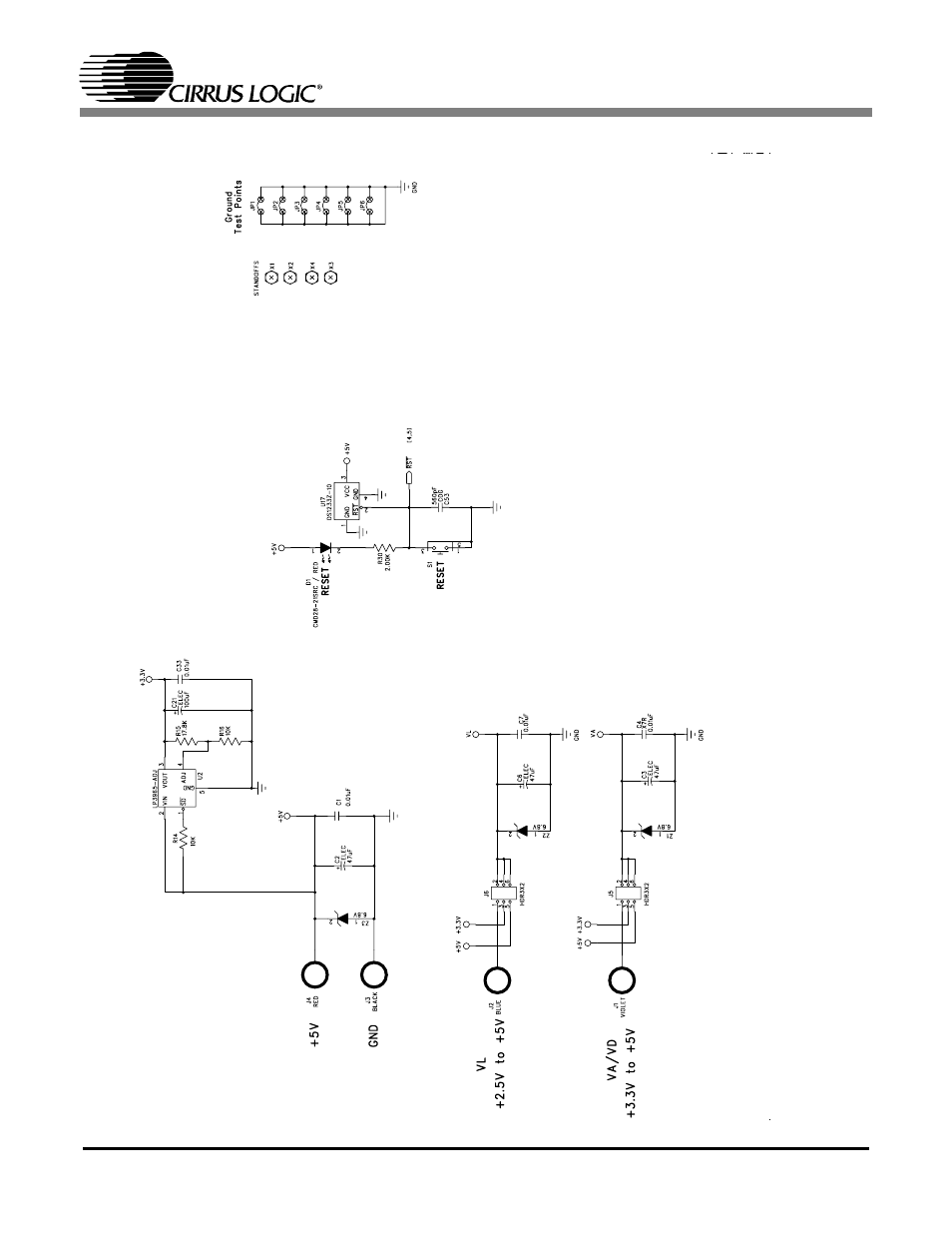 Figure 6. power circuit, Figure 6, Cdb5340 | Cirrus Logic CDB5340 User Manual | Page 10 / 14