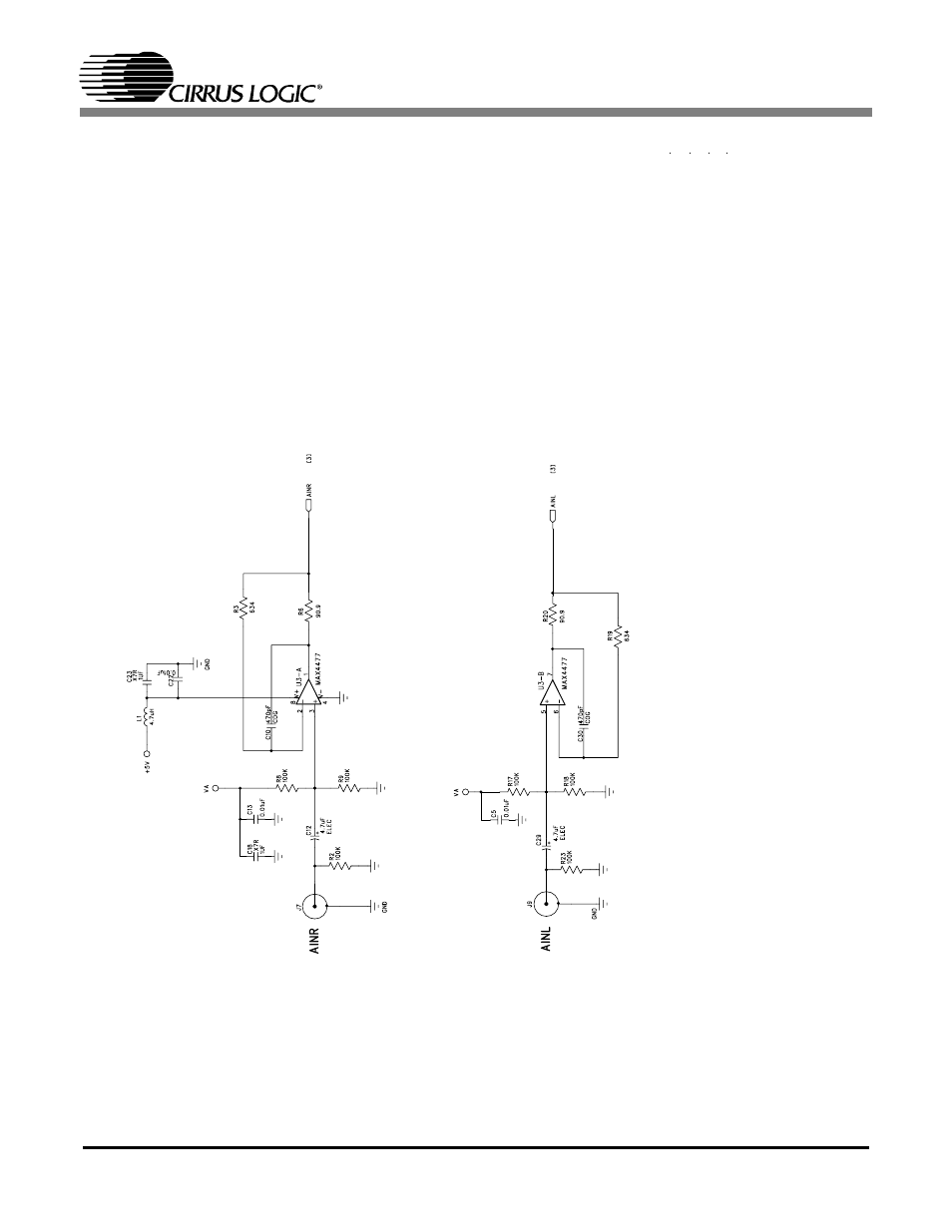 Figure 2. analog audio input, Figure 2, Note | Cdb5340 | Cirrus Logic CDB5340 User Manual | Page 6 / 14