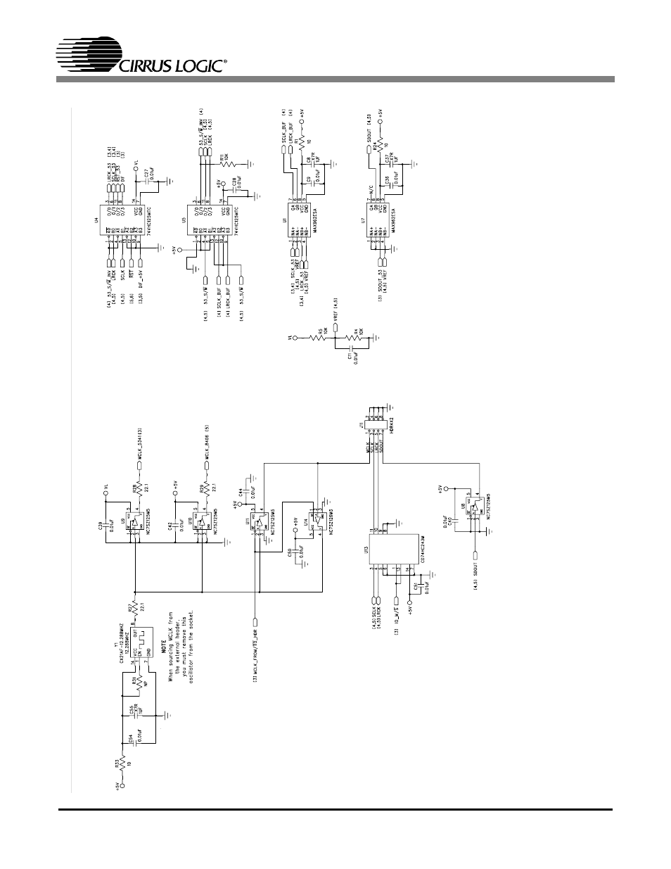 Figure 4. level shifters, Figure 4, Cdb5340 | Cirrus Logic CDB5340 User Manual | Page 8 / 14