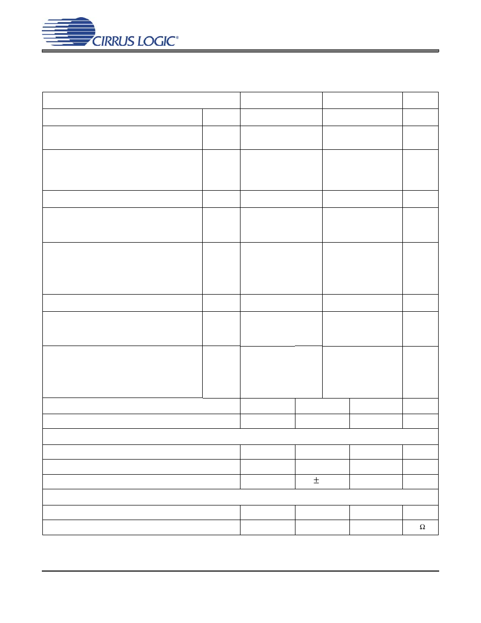 Analog characteristics - commercial grade, Analog characteristics - com- mercial grade | Cirrus Logic CS5341 User Manual | Page 5 / 22