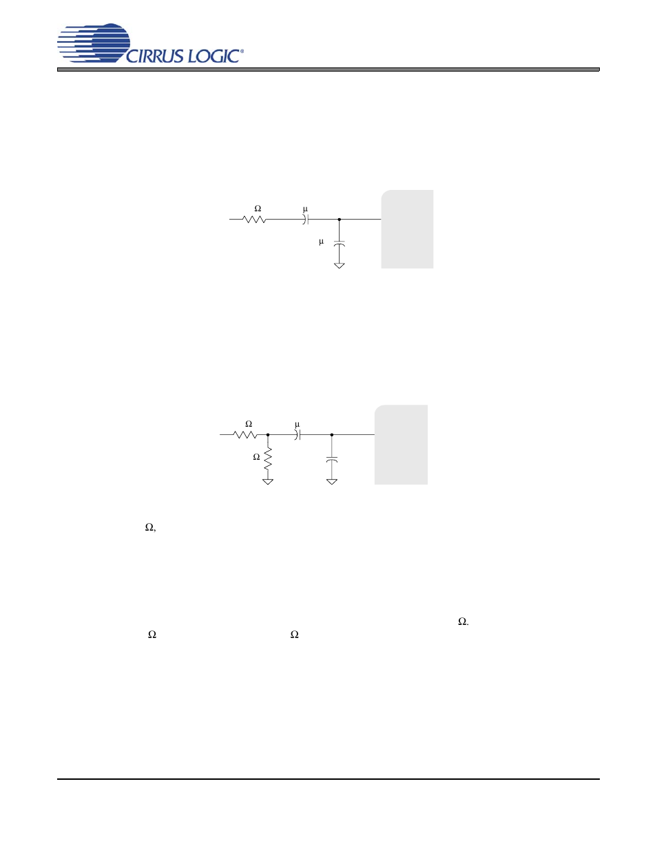 Input filter topology, 1 cs5333 input filter, Figure 3. cs5333 input circuit | 2 cs5343/4 input filter, 1 cs5343/4 recommended circuit, Figure 4. cs5343/4 typical input circuit, An285 7. input filter topology | Cirrus Logic AN285 User Manual | Page 7 / 9