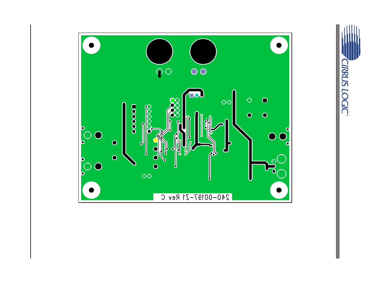 Figure 27. bottomside layer, Figures 27, Show the | Cdb5343 | Cirrus Logic CDB5343 User Manual | Page 22 / 23