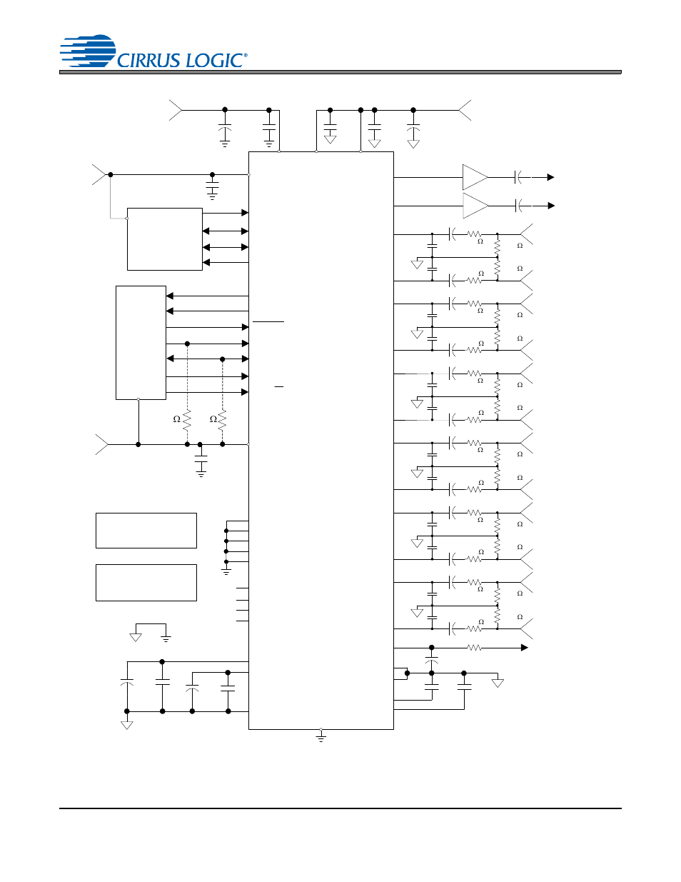 Typical connection diagram, Figure 7. typical connection diagram, Figure 7.typical connection diagram | Cs5345 | Cirrus Logic CS5345 User Manual | Page 22 / 42