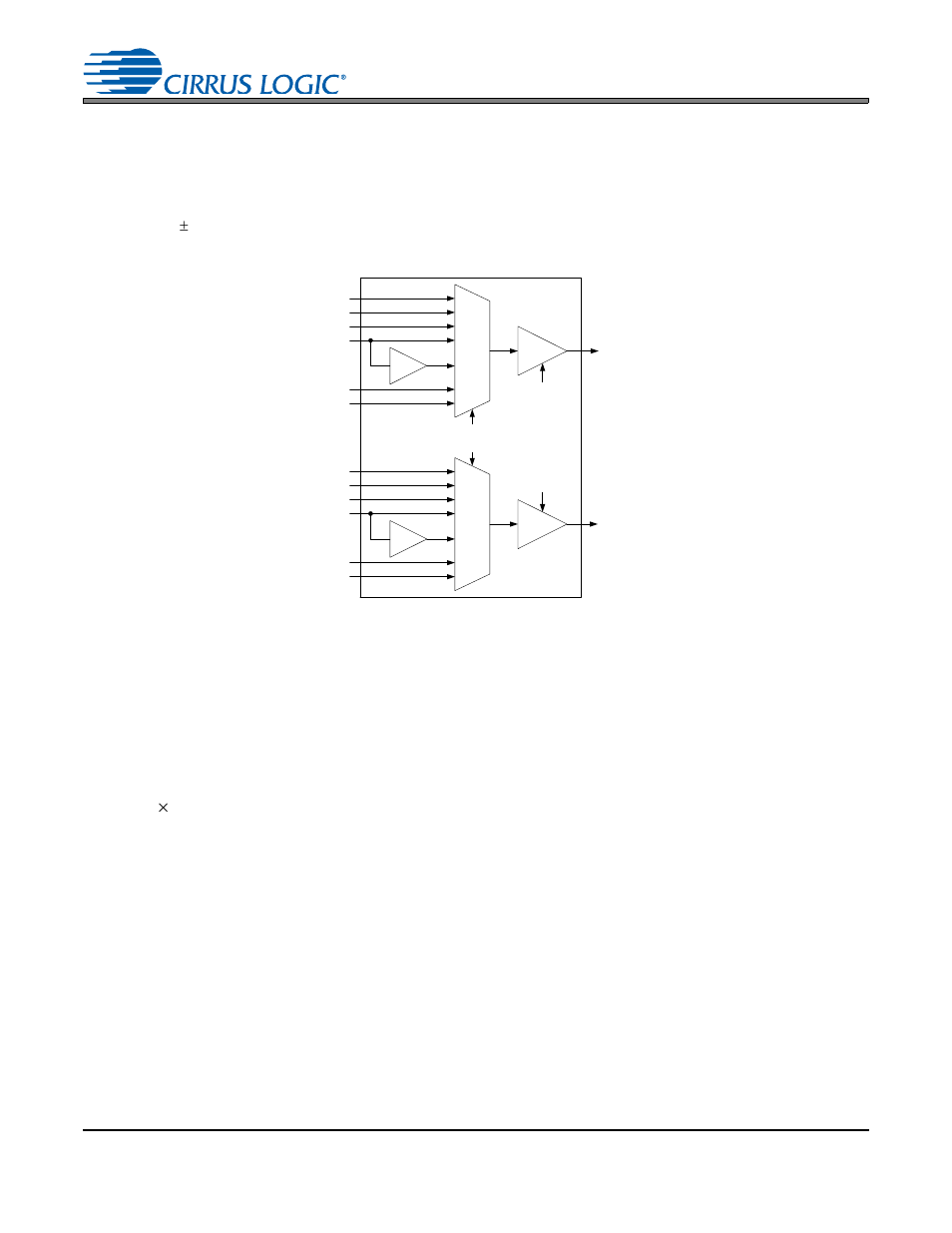 4 analog input multiplexer, pga, and mic gain, Figure 9. analog input architecture, 5 input connections | 6 pga auxiliary analog output, Figure 9.analog input architecture, Cs5345 | Cirrus Logic CS5345 User Manual | Page 26 / 42