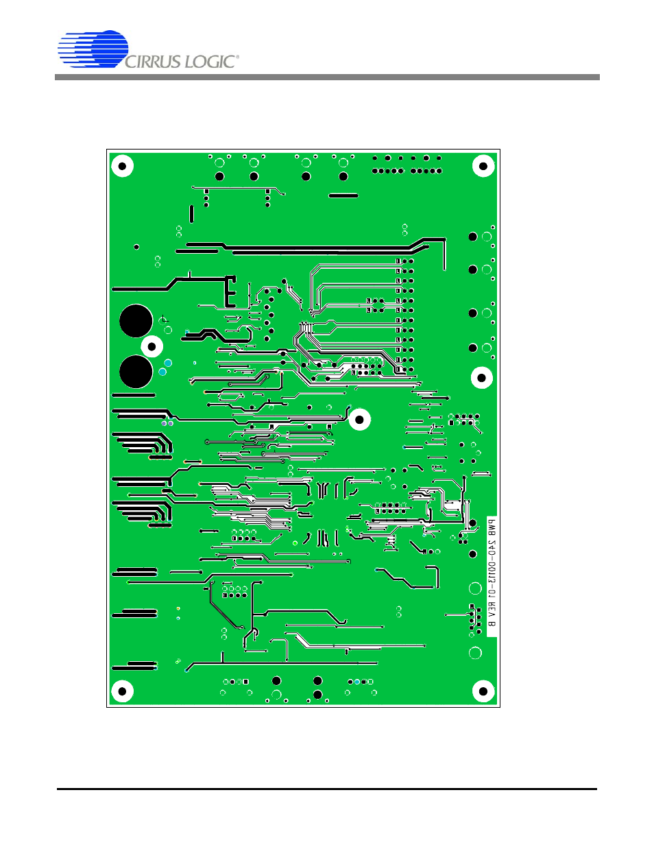 Figure 14. bottom side layer, Cdb5345 | Cirrus Logic CDB5345 User Manual | Page 26 / 27
