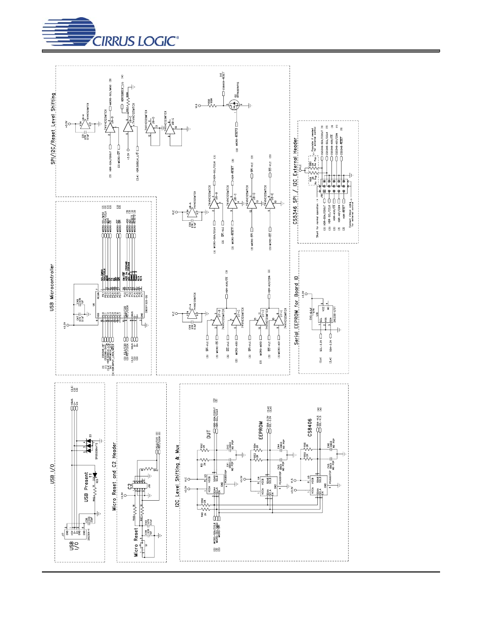 Figure 6. usb microcontroller (schematic sheet 3), Figure 6.usb microcontroller (schematic sheet 3), Cdb5346 | Cirrus Logic CDB5346 User Manual | Page 13 / 20