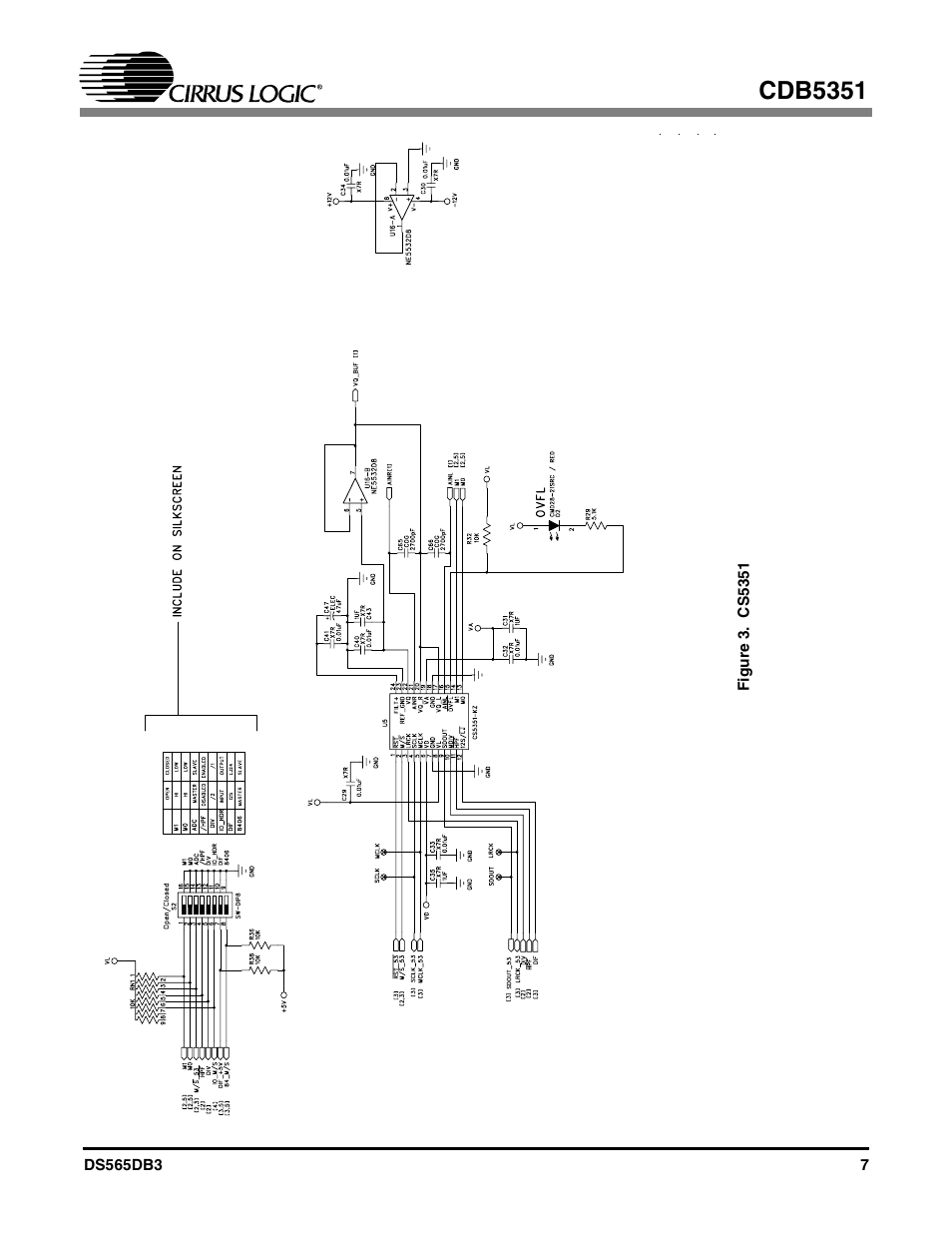 Figure 3. cs5351, Figure 3, Cdb5351 | Cirrus Logic CDB5351 User Manual | Page 7 / 16