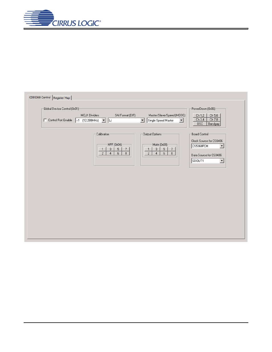 3 flexgui hi-level view, Figure 1. hi-level flexgui view | Cirrus Logic CDB5368 User Manual | Page 6 / 24
