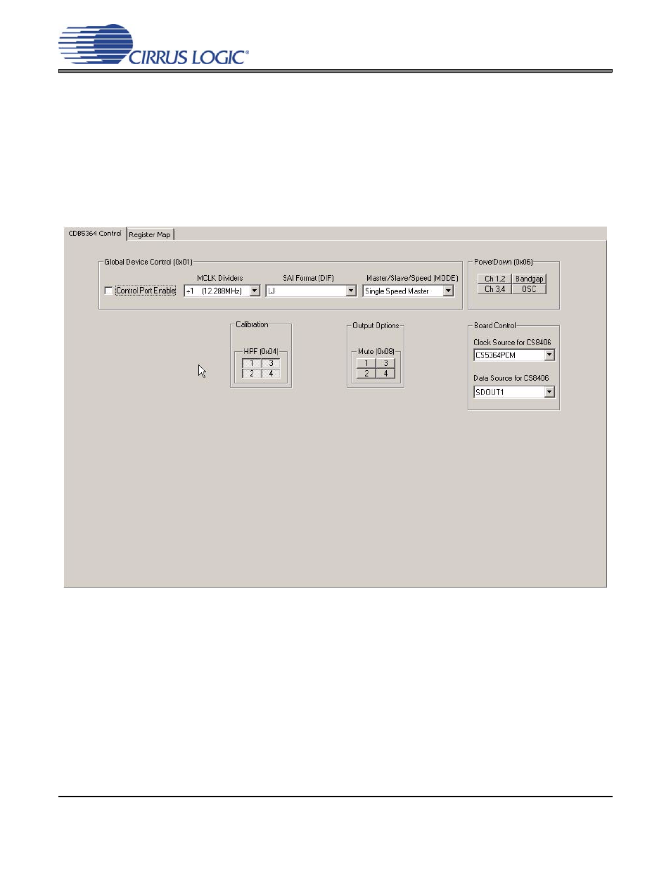 3 flexgui hi-level view, Figure 1. hi-level flexgui view | Cirrus Logic CDB5364 User Manual | Page 6 / 24