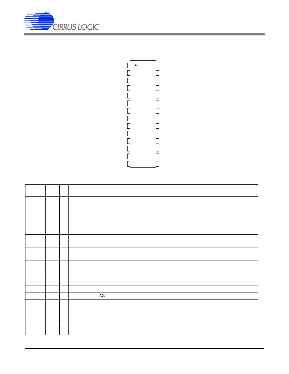 Pin description, Cs5373a | Cirrus Logic CS5373A User Manual | Page 36 / 40