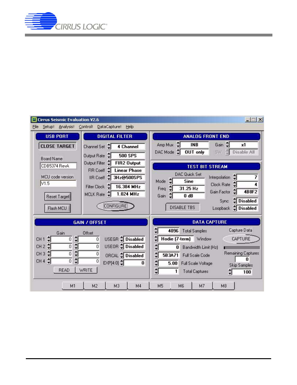 2 distortion test, Cdb5374 | Cirrus Logic CDB5374 User Manual | Page 12 / 78