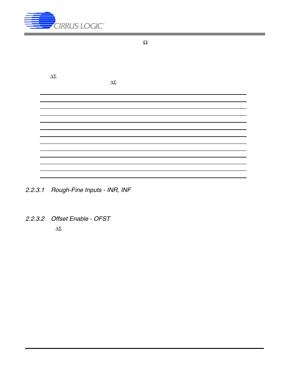 3 delta-sigma modulators, 1 rough-fine inputs - inr, inf, 2 offset enable - ofst | Cdb5374 | Cirrus Logic CDB5374 User Manual | Page 17 / 78