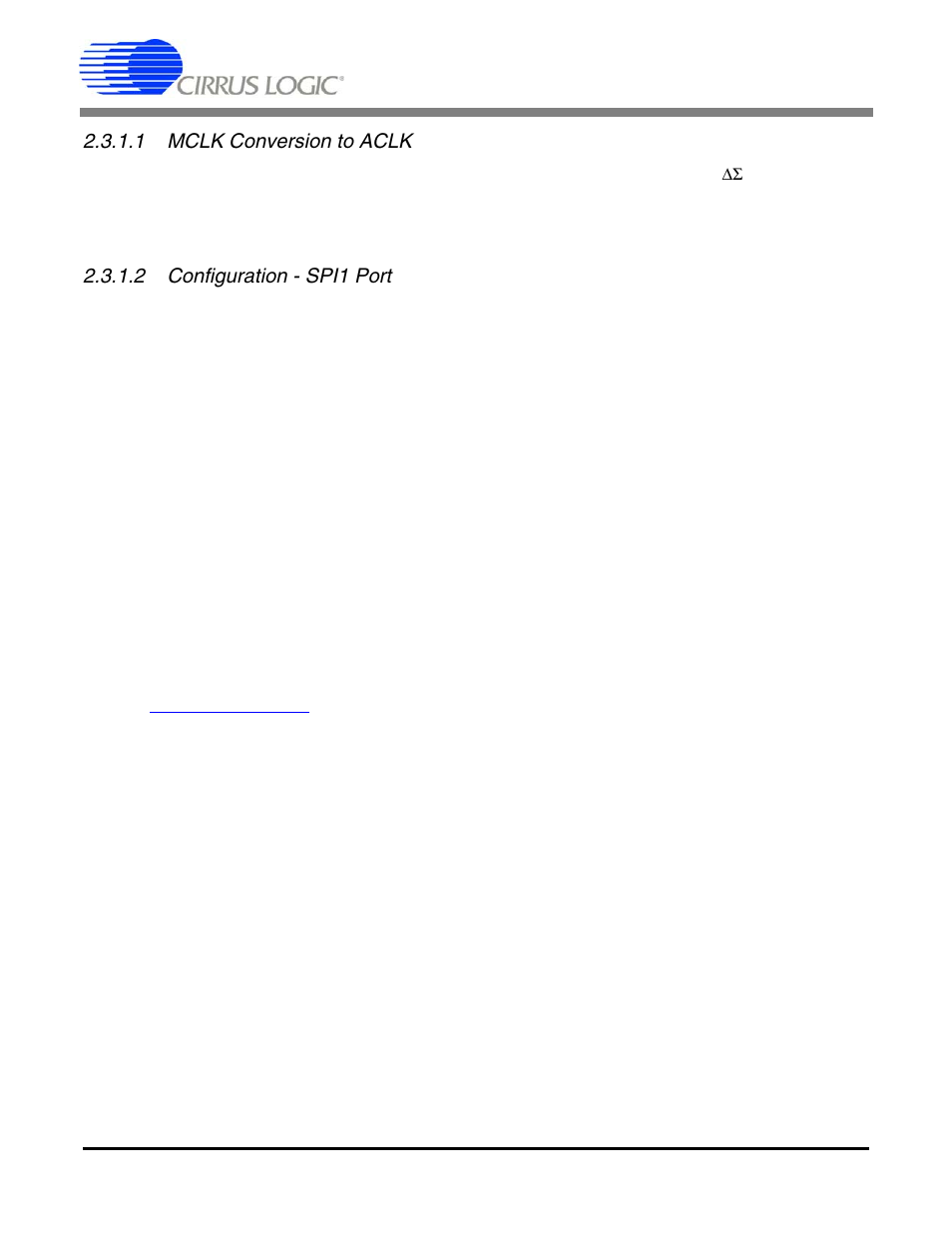 1 mclk conversion to aclk, 2 configuration - spi1 port, 2 interface cpld | Cdb5374 | Cirrus Logic CDB5374 User Manual | Page 22 / 78