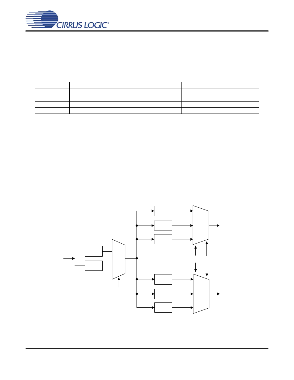 Applications, 1 operational mode/sample rate range select, Table 1. cs5381 mode control | 2 system clocking, 1 master mode, Figure 23. cs5381 master mode clocking | Cirrus Logic CS5381 User Manual | Page 15 / 24