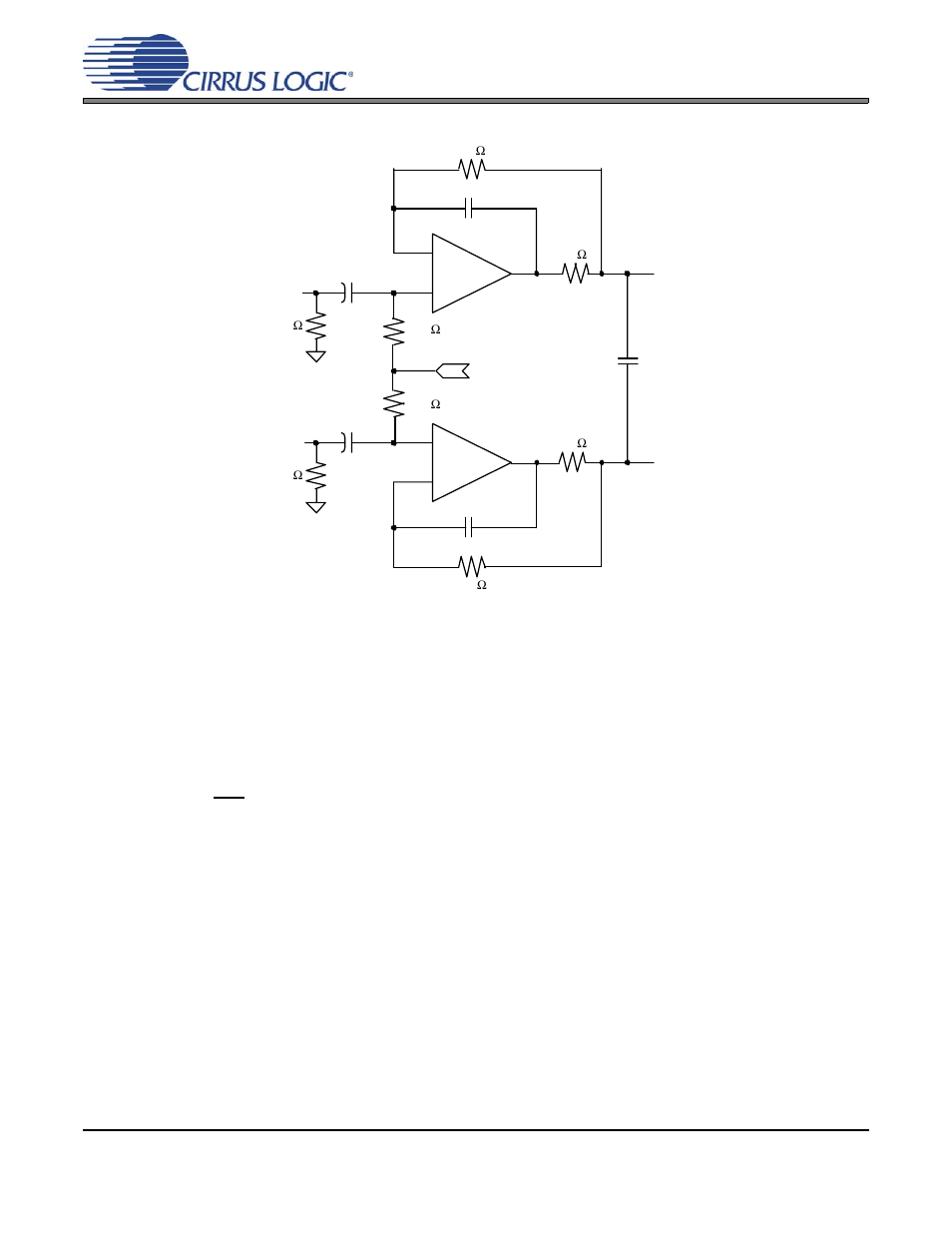 Figure 24. recommended analog input buffer, 5 high-pass filter and dc offset calibration, R to | Figure 24, Cs5381 | Cirrus Logic CS5381 User Manual | Page 17 / 24