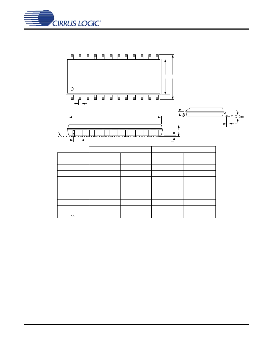 Package dimensions | Cirrus Logic CS5381 User Manual | Page 20 / 24