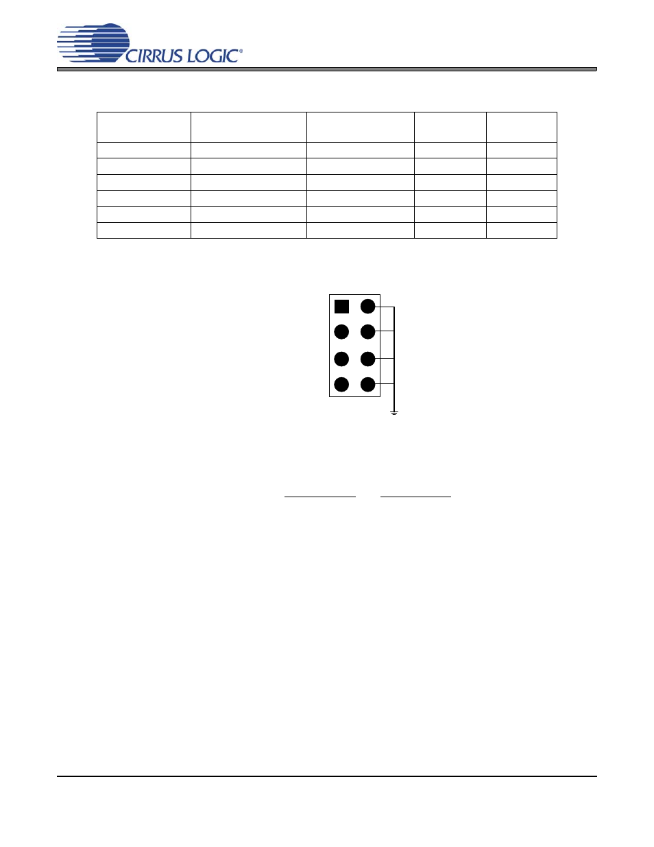 Table 2. clock and data formatting options, Figure 6. clock and data header connections, j4, 4 system status indicators | 5 system reset, 4 system status indicators 2.5 system reset, Figure 6, Crd5381 | Cirrus Logic CRD5381 User Manual | Page 10 / 24