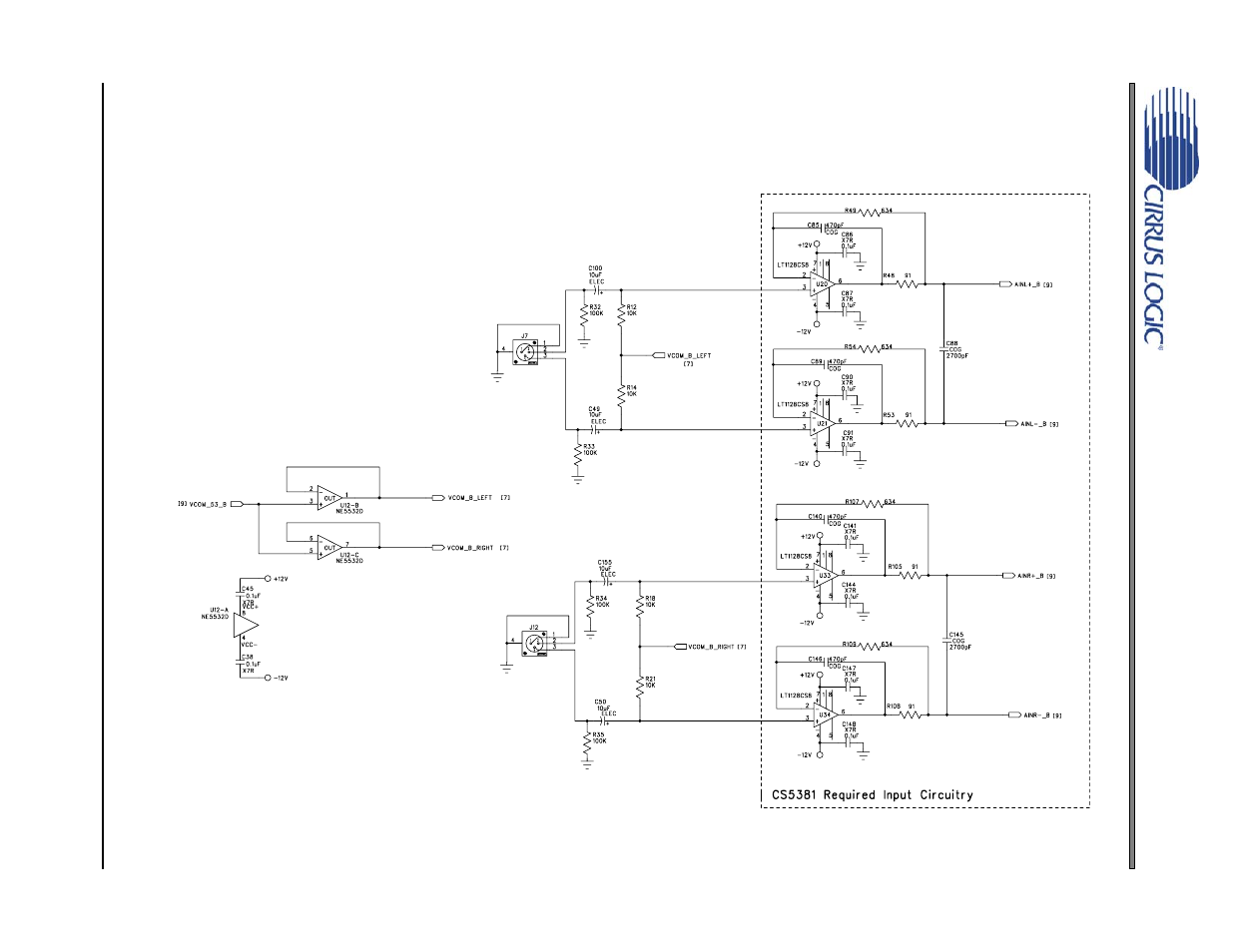 Figure 10. analog inputs 3 & 4, Figure 10, Crd5381 | Cirrus Logic CRD5381 User Manual | Page 14 / 24