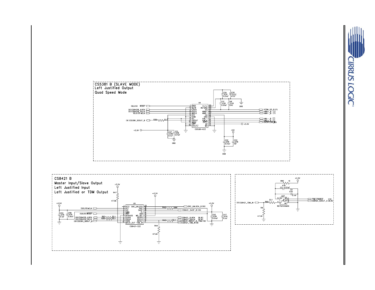 Figure 12. cs5381 & cs8421 pair b, Crd5381 | Cirrus Logic CRD5381 User Manual | Page 16 / 24