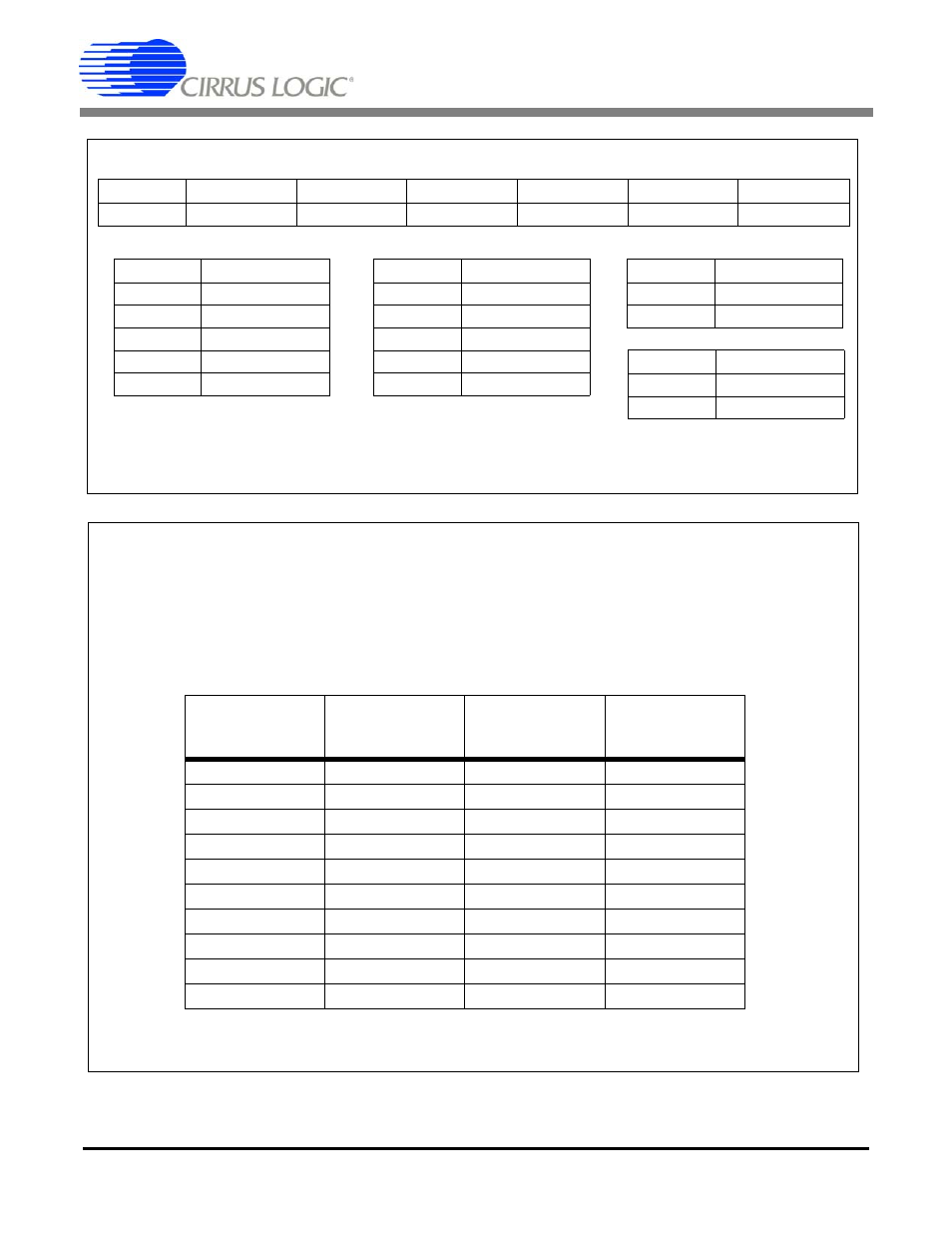 Table 2. tbs configurations using on-chip data, Cs5376a | Cirrus Logic CS5376A User Manual | Page 11 / 106