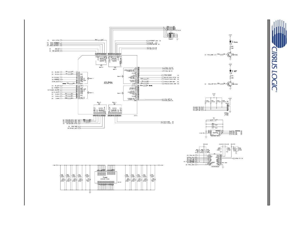 Figure 30. fpga (schematic sheet 3), Figure 30.fpga (schematic sheet 3), Cdb53l21 | Cirrus Logic CDB53L21 User Manual | Page 26 / 33