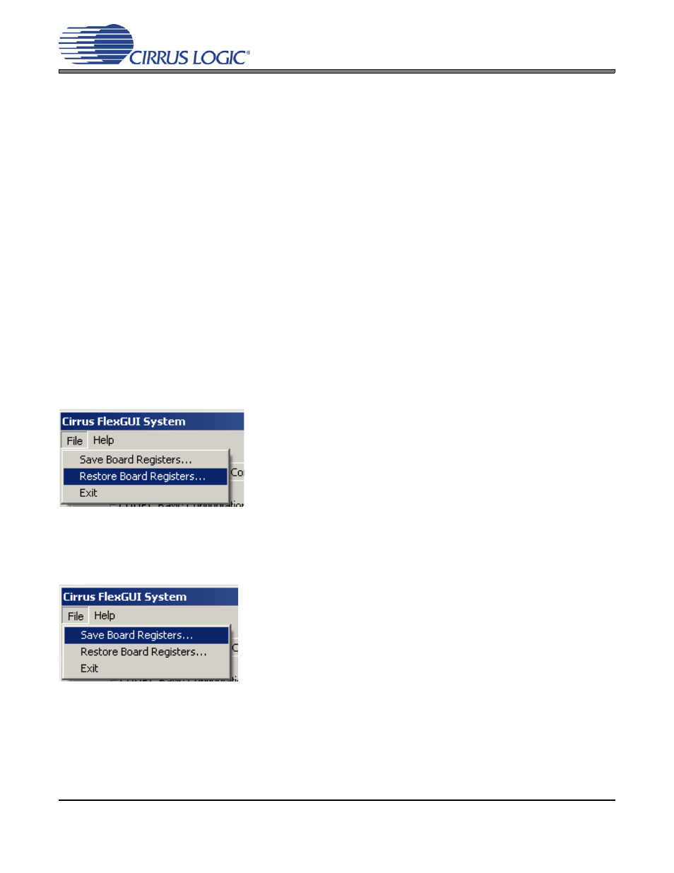 Software mode control, Section 2. “software mode control” on, Section 2. “software | Ntrol, Section 2. “software mode con | Cirrus Logic CDB53L21 User Manual | Page 7 / 33